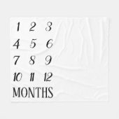 Baby-Meilenstein-Decke Fleecedecke (Vorderseite (Horizontal))