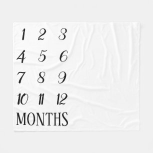 Baby-Meilenstein-Decke Fleecedecke