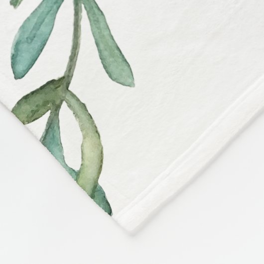 Baby-Meilenstein-Decken-Kranz-und Birken-Bäume Fleecedecke (Ecke)