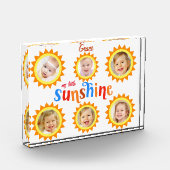 Baby Meilensteine Little Sunshine Fotoblock (Links)