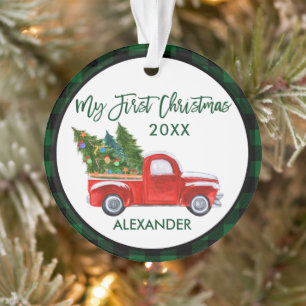 Baby Mein erstes Weihnachts Vintag Truck Green Kar Ornament