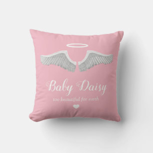 Baby-Memorial   Angel Child Girl Pink Kissen