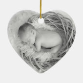 Baby Memorial Dark Blue Full Foto Keramik Ornament (Hinten)