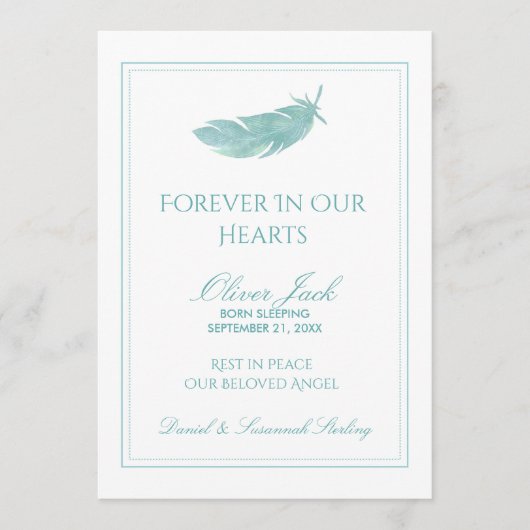 Baby Memorial Forever in unseren Herzen | Blue Fea Programm (Vorderseite)