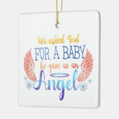 Baby-Memorial Keramikornament (Links)