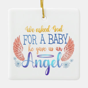 Baby-Memorial Keramikornament