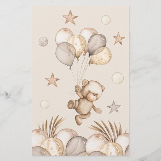 Baby Memory Baby Bear Babydusche (Rückseite)