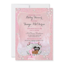 Baby Mermaid Afrikanisch-Amerikanische Pink-Musche