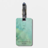 Baby Mermaid - Aquarellkunst Gepäckanhänger (Rückseite vertikal)