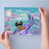 Baby Mermaid Baby Dusche Chip Bag Flyer (Hand)