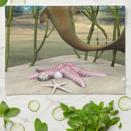 Baby Mermaid Handtuch (Gefaltet)