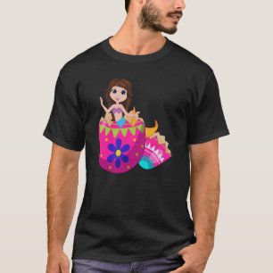 Baby Mermaid Hatching from Ostereier Ostertag T-Shirt