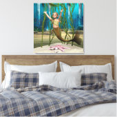 Baby Mermaid Leinwanddruck (Insitu (Schlafzimmer))