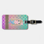 Baby Mermaid Ombre Mermaid Schwanz Scales Gepäckanhänger (Vorderseite horizontal)