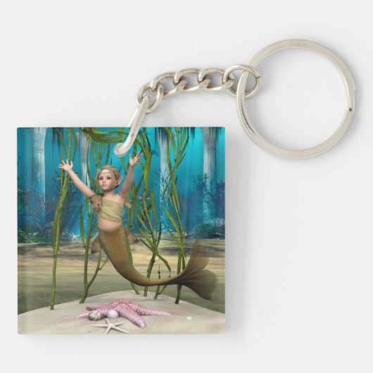 Baby Mermaid Schlüsselanhänger (Rückseite)