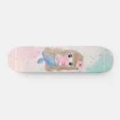 Baby Mermaid, Stars Skateboard (Horizontal)
