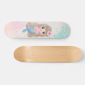 Baby Mermaid, Stars Skateboard (Horizontal)