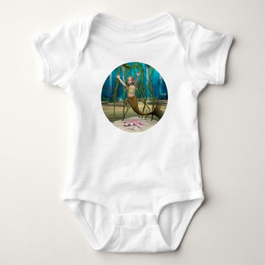 Baby Mermaid Strampler (Vorderseite)
