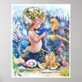 Baby Mermaid und eine Perlenschnur Poster (Vorne)