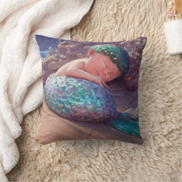 Baby Mermaid's Repose- Kissen
