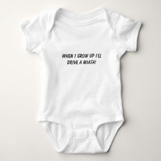 Baby Miata Ausstattung "wenn ich aufwachse… Miata Strampler