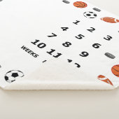 Baby Milestone Blanket Sportdesign Sherpadecke (3/4)
