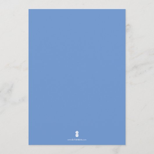 Baby Milestone Cards Watercolor Blue Crab Einladung (Rückseite)