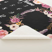 Baby Milestone Personalisiert Name Dusche Girl Ges Sherpadecke (3/4)