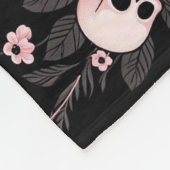 Baby Milestone Schuppen mit Blume und Schädel Fleecedecke (Ecke)