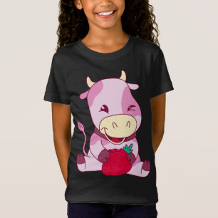 Baby Milk Cow Lieben Erdbeeren Rinderzucht Futter T-Shirt