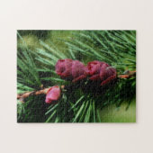Baby Miniature Pine Cones Orton Effekt Puzzle (Horizontal)