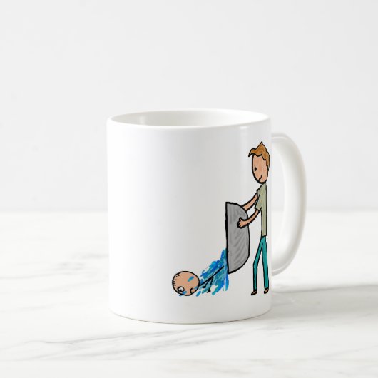 Baby mit Bathwater auswerfen Kaffeetasse (VorderseiteRechts)