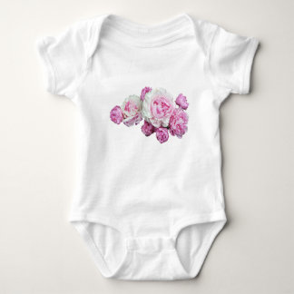 Baby mit Blumen Baby Strampler