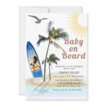 Baby mit eigener Marke auf Board Beach Baby Dusche