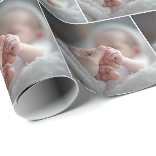 Baby mit einer Hand für Erwachsene Geschenkpapier (Rolleneckpunkt)