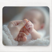 Baby mit einer Hand für Erwachsene Mousepad (Vorne)
