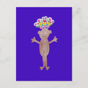 Baby mit Herz voller Liebe. Postkarte