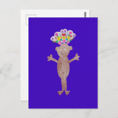 Baby mit Herz voller Liebe. Postkarte (Vorne/Hinten)