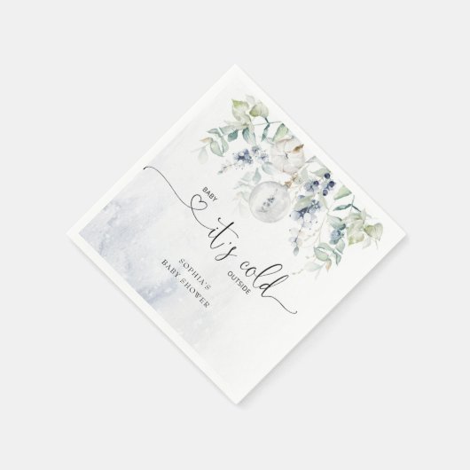 Baby mit kalter Außendusche aus Eukalyptus Baby Serviette (Ecke)