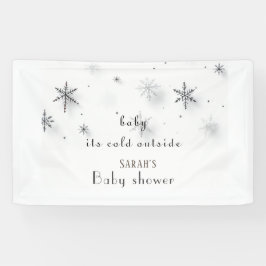 Baby mit kalter Außendusche Banner