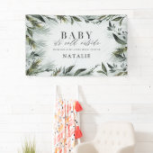 Baby mit kalter Außendusche Banner (Insitu)