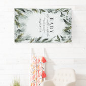 Baby mit kalter Außendusche Banner (Insitu)