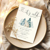 Baby mit kalter Außendusche Einladung