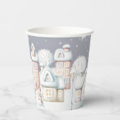 Baby mit kalter Außendusche Pappbecher (Vorderseite)