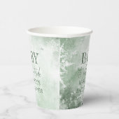 Baby mit kalter Außendusche Pappbecher (Rechts)