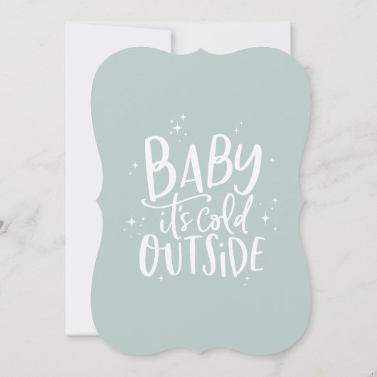 Baby mit kalter Außendusche Save The Date (Rückseite)