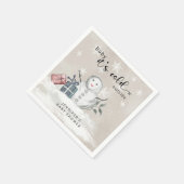 Baby mit kalter Außendusche Serviette (Ecke)