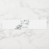 Baby mit kalter Außendusche Wasserflaschenetikett (Einzelnes Label)