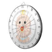 Baby mit Schnuller Cartoon Dartscheibe (Vorderseite rechts)