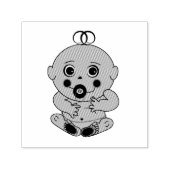 Baby mit Schnuller Cartoon Permastempel (Design)